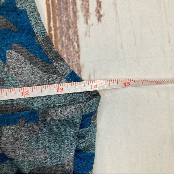 Sports Bra Light Support Camo Gray & Blue Sz Large - Picture 7 of 8